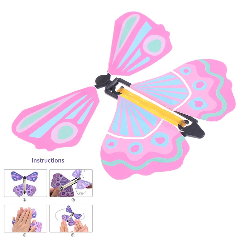 11x11 см Волшебные летающие игрушки трансформация Fly Butterfly реквизит трюки изменение