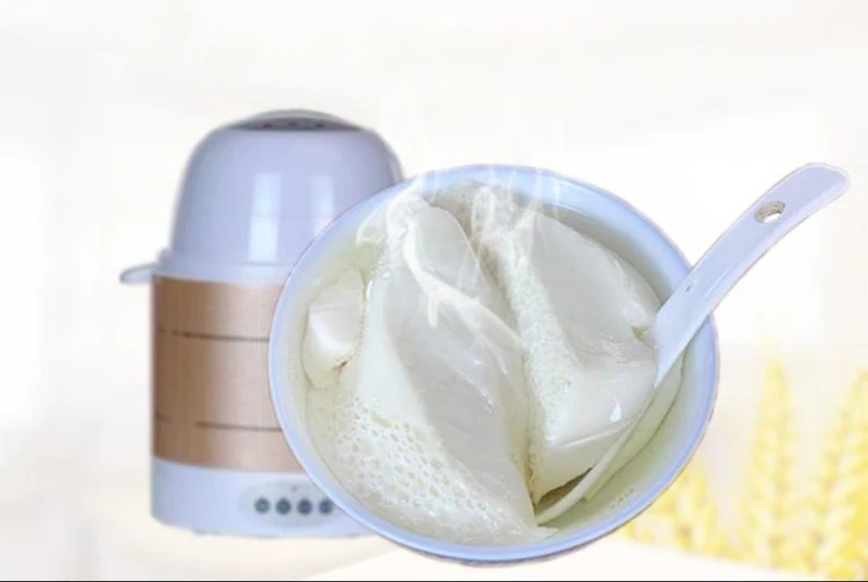 M&aacute;quina autom&aacute;tica para hacer Tofu en el hogar, m&aacute;quina para hacer Tofu, de acero inoxidable, para el cerebro, flor de Tofu, vino dulce y Yogurt-1
