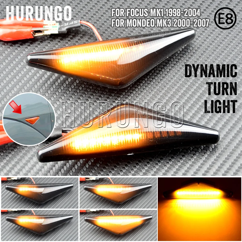 

2pcs/lot Side Marker Indicator Blinker For Ford Focus MK1 1998-2004 For Mondeo MK3 2000-2007 turn signal light car accessories