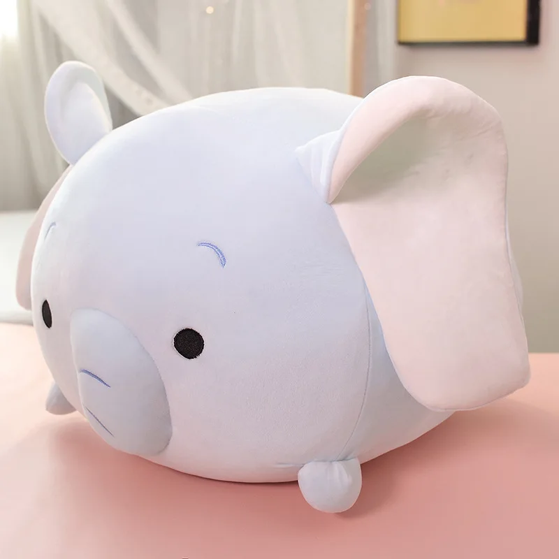 

45 cm Creative cartoon plush pillow Forest animal modeling Dinosaur Pig Rabbit roundabout