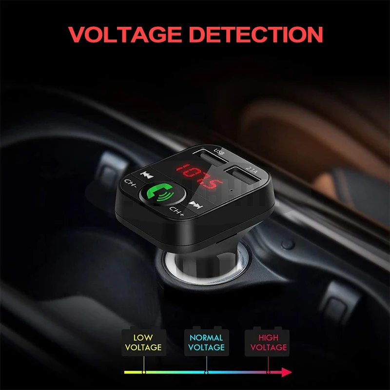 Автомобильное зарядное устройство с fm-передатчиком Bluetooth приемник Handfree диск/TF карта воспроизведения музыки для samsung Xiaomi IPhone Dual USB зарядное устройство
