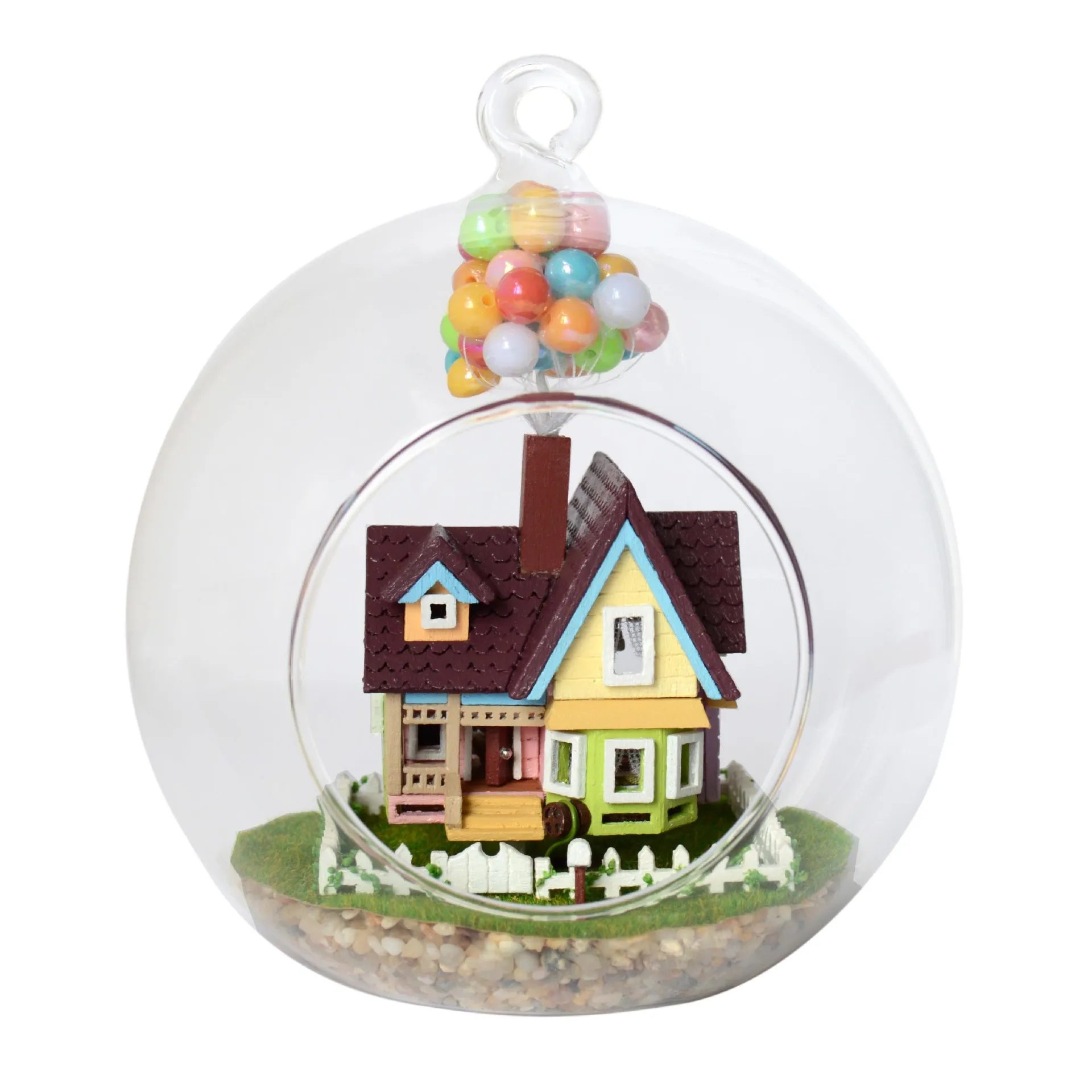 

Wisdom House DIY Cabin Glass Ball Series Miniature Landscape Size 12cm*12cm*12cm World Handmade Gifts