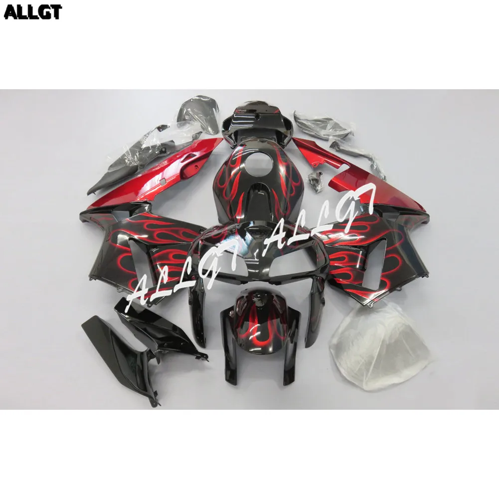 Красно черный комплект обтекателей для кузова из АБС пластика Honda CBR 600 RR 2005
