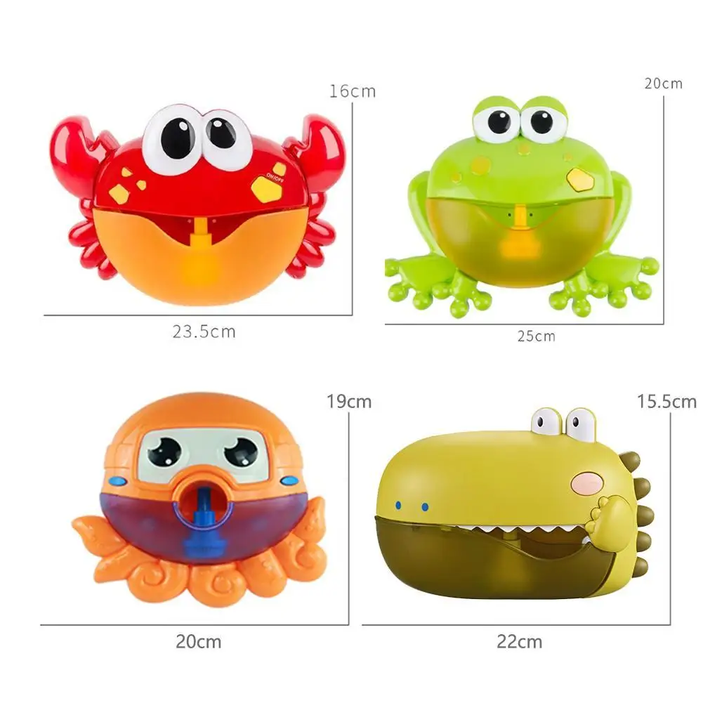 

Fidget Toys Children's Cartoon Bubble Machine Baby Bath Toy Cartoon Swimming Toy Dinosaur Crab Bathtub Octopus Machine Bubble Bu