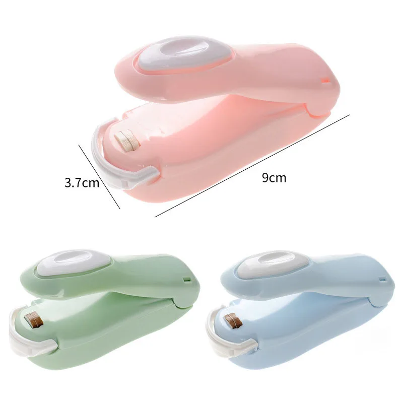 

Portable Mini Food Sealer Snack Bag Clips Hot Household Capper Machine Foodsaver For Plastic Bags Package Storage Gadgets Tools