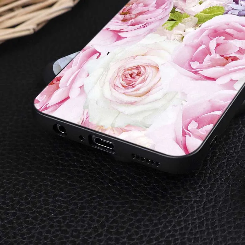 Чехол для телефона oneplus one plus 7 pro 7t 6 6t 5t Мягкий силиконовый чехол розовый цветок