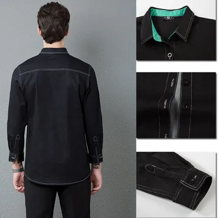 Новая мужская и женская рабочая одежда с длинными рукавами для официанта в