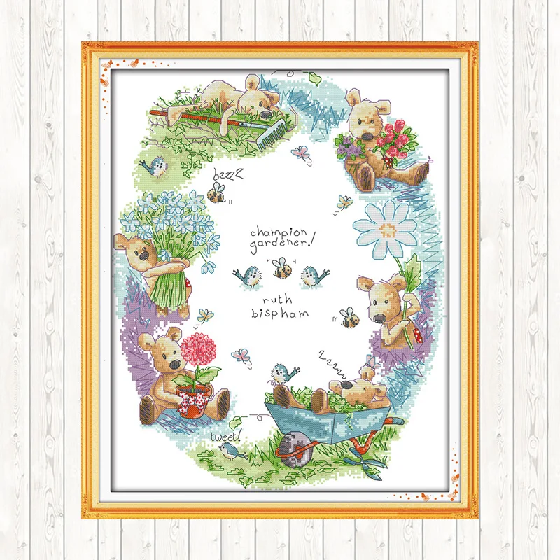 Набор для вышивки садоводством сделай сам крестиком хлопковая нить DMC холст с