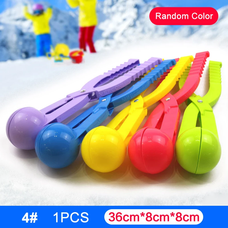 

NEW 1/2/3/4 Pack Snowball Maker with Handle for Kids Snow Ball Fights Perfect Outdoor Play Snow Toys Duck /Heart/Ball Shape