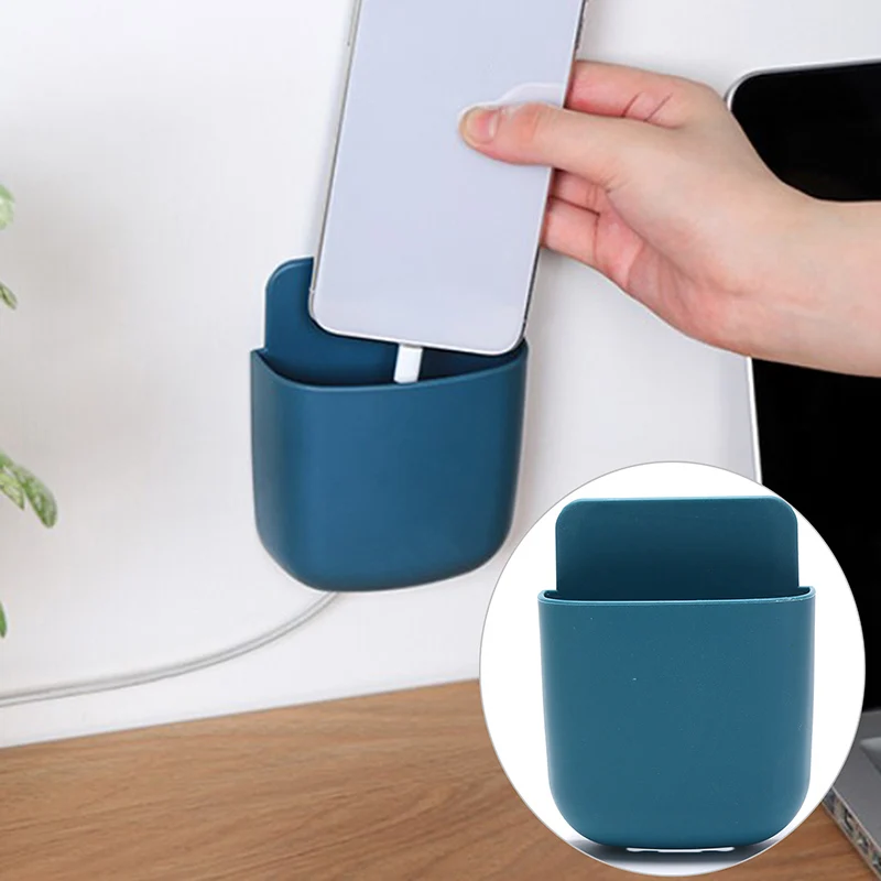 

Wall Mounted Storager Box Remote Control Organizer Case Phone Holder Stand Rack