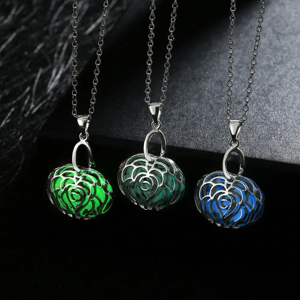 

Zinc Alloy Necklace For Women Luminous Design Pendant Fashion Necklaces Jewelry Anniversary Gift To Girlfriends YGN047-C