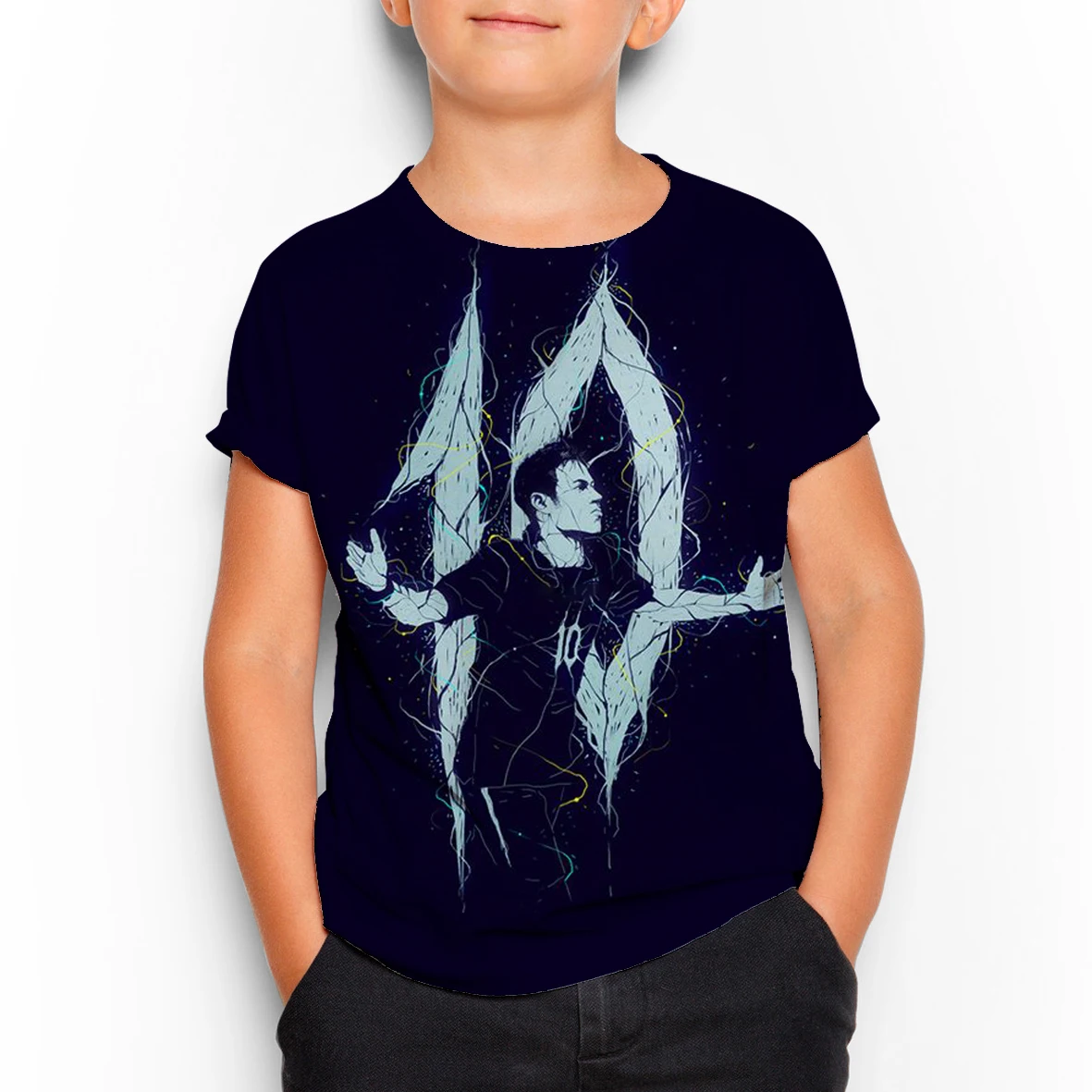 

Neymar 3D Sports T-shirt Summer 2021 New Children's Clothing Boy Girls Oversized T-shirt Short Sleeve Breathable Childs Tops