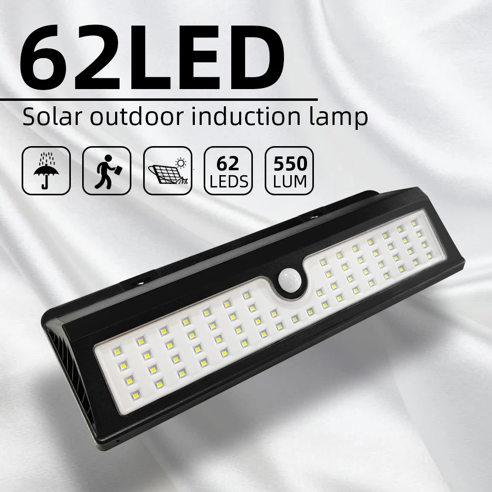 62 светодиодный настенный солнечный светильник Открытый охранный ing Ночной с