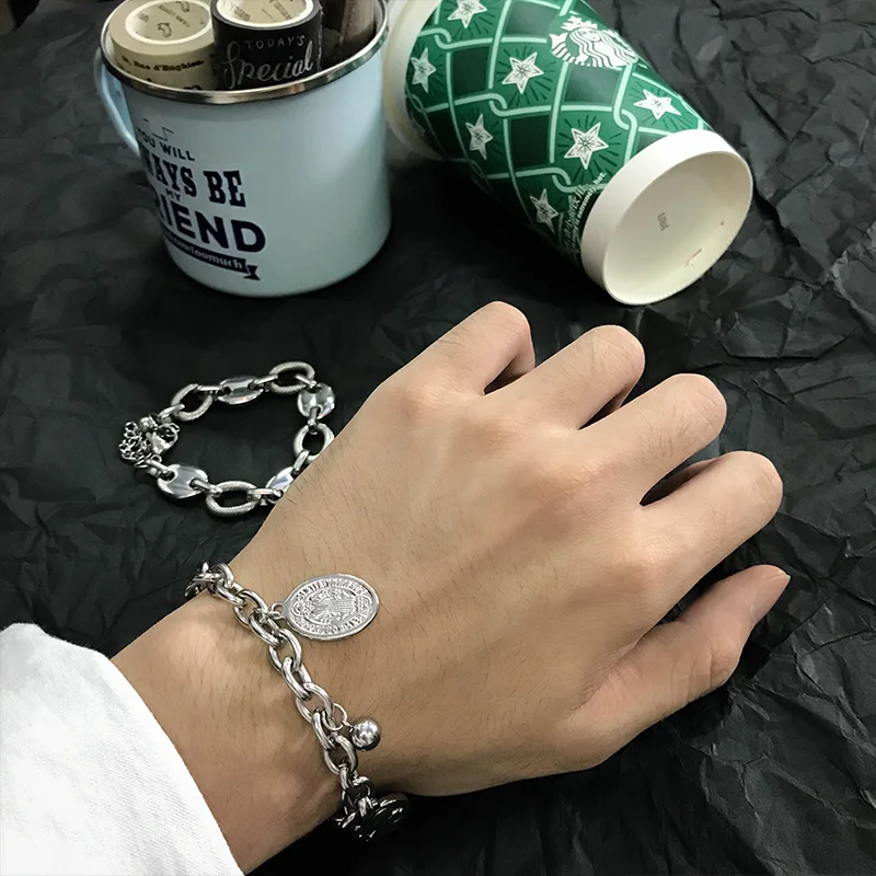 ELSEMODE женский браслет подвеска из нержавеющей стали для мужчин и женщин мужские