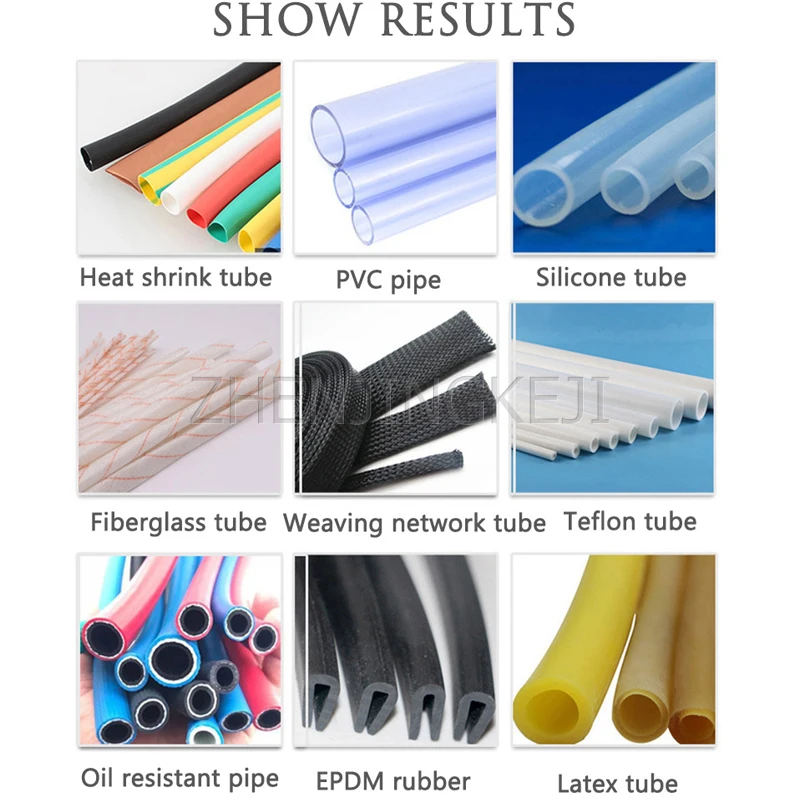 

220V Fully Automatic Cut Tube Machine Heat Shrink Tube PVC Silica Gel Hose Microcomputer Cutting Machine Plastic Cut Machine