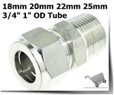1/" 1/2" BSP NPT внутренняя резьба x 8 мм 10 мм 12 мм 1/4 1/2 OD трубка двойной наконечник Компрессионный фитинг соединитель из нержавеющей стали 304