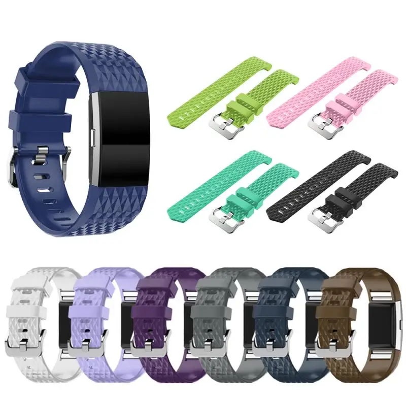 silicone band for fitbit charge 2 smart watch watchband bracelet strap wearable devices for fitbit charge 2 watch bracelet free global shipping