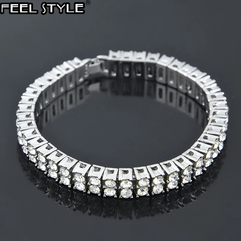 Браслет из цепочки для тенниса мужчин и женщин Ювелирное Украшение со