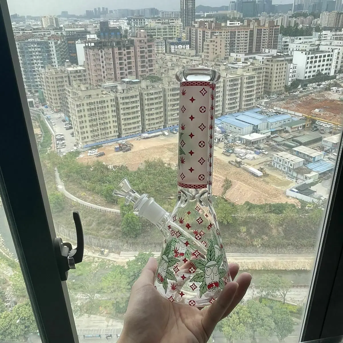 

10"glass vase precision glass tube glass oil collector
