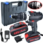 Дрель ударная, 48 В, беспроводная, li-ion, многофункциональная