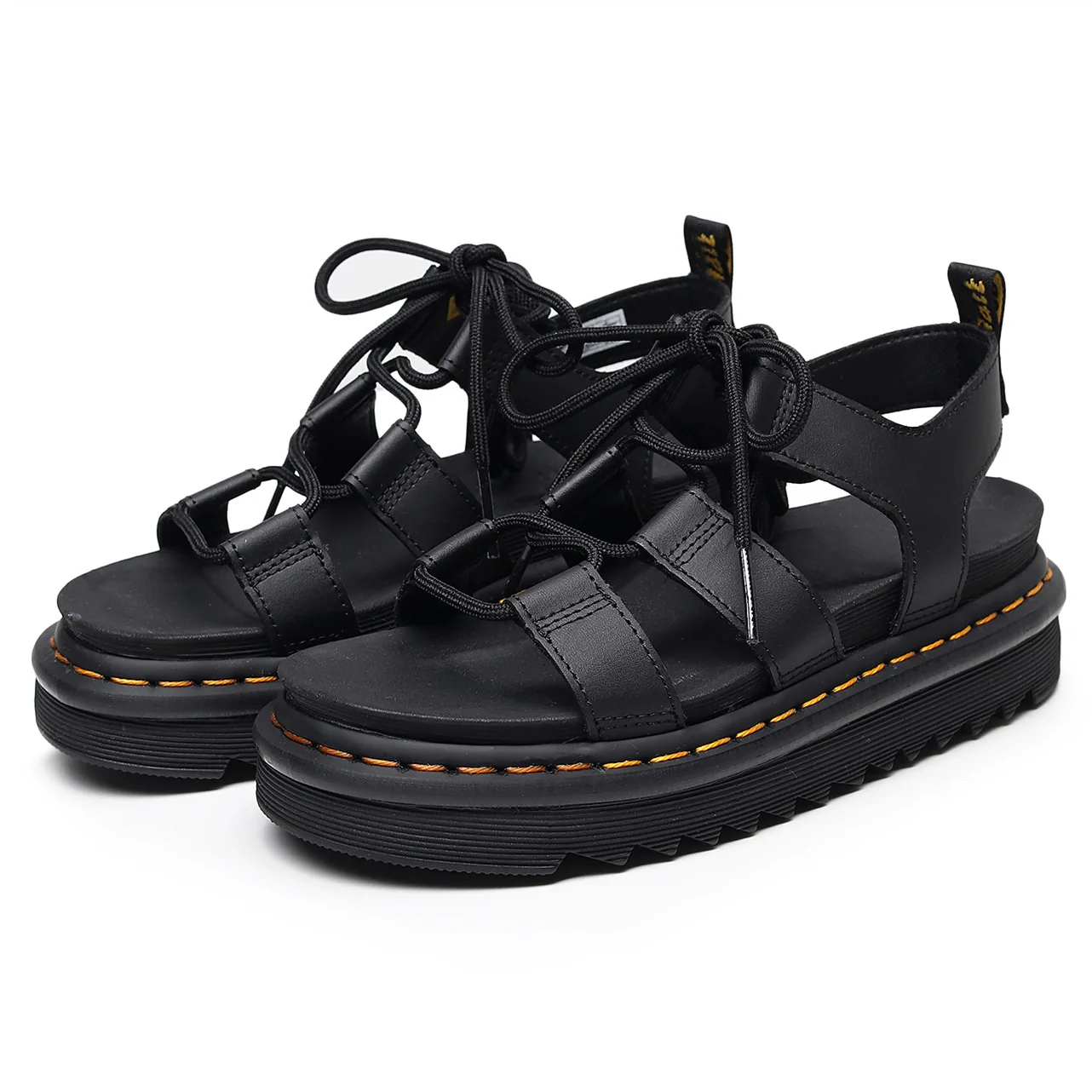 

Large Size Female Summer Roman Fashion Strap Open-toed Beach Shoes Leather Comfortable Thick-soled Fish Mouth Platform Sandals