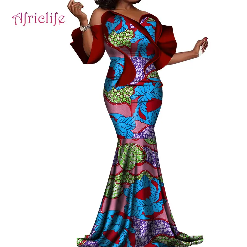 Одежда в африканском стиле Вечерние праздничные платья для элегантных дам