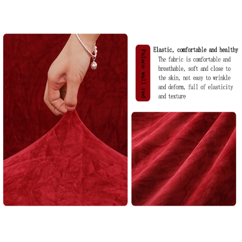 

Nordic style simple elastic thickened sofa cover all inclusive universal four season universal Princess sofa