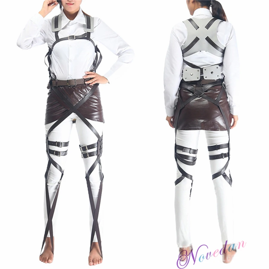 Кожаные ботинки shкруги для косплея костюма Recon Corp сапоги с ремнем фартук юбка