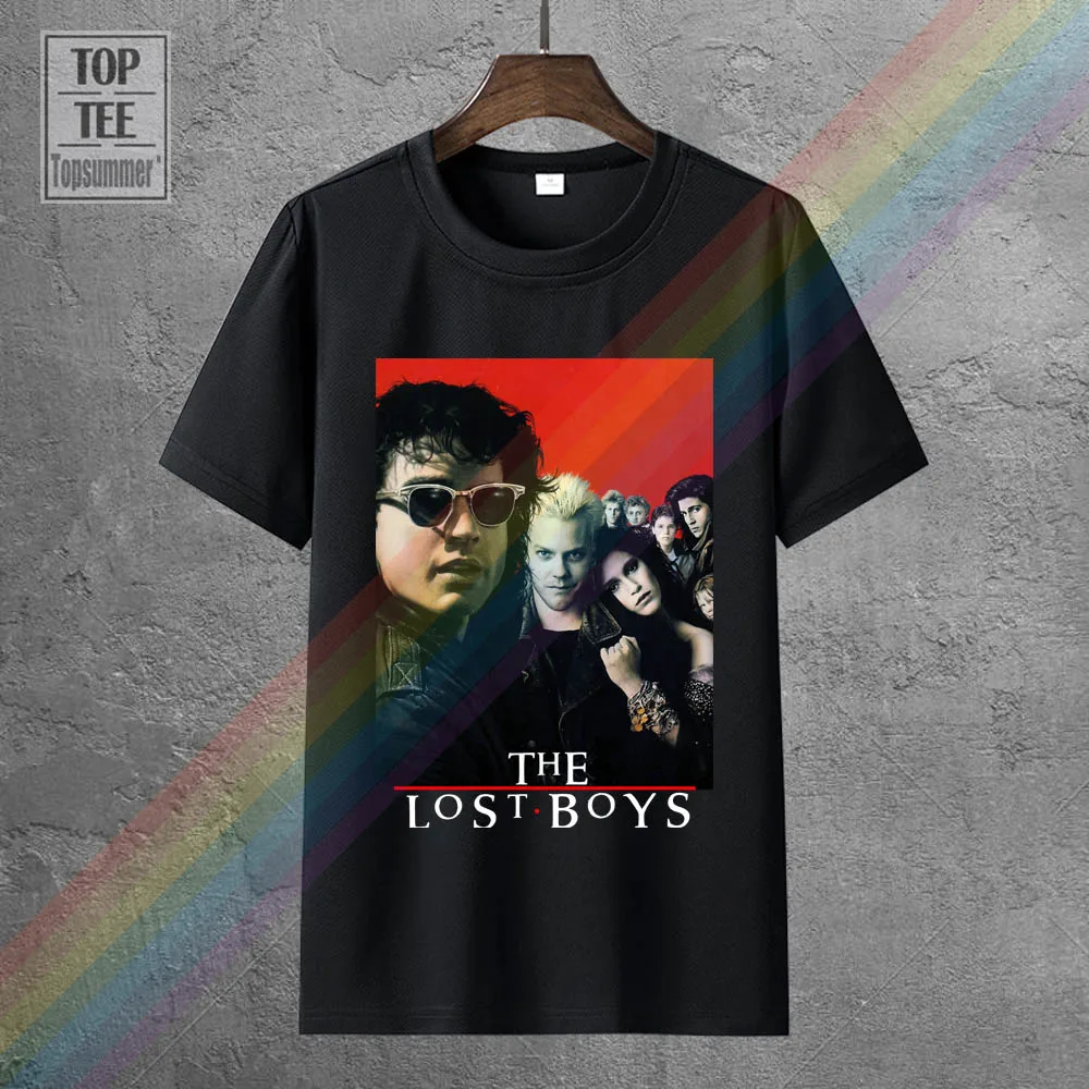 

The Lost Boys 80S Horror Vintage Movie Men'S Black T Shirt Clothing New From Us