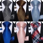 Галстук гусиная лапка Черный Серебряный Золотой Синий Розовый роскошные шелковые галстуки для мужчин 8 см деловой Свадебный комплект галстука носовой платок мужской подарок