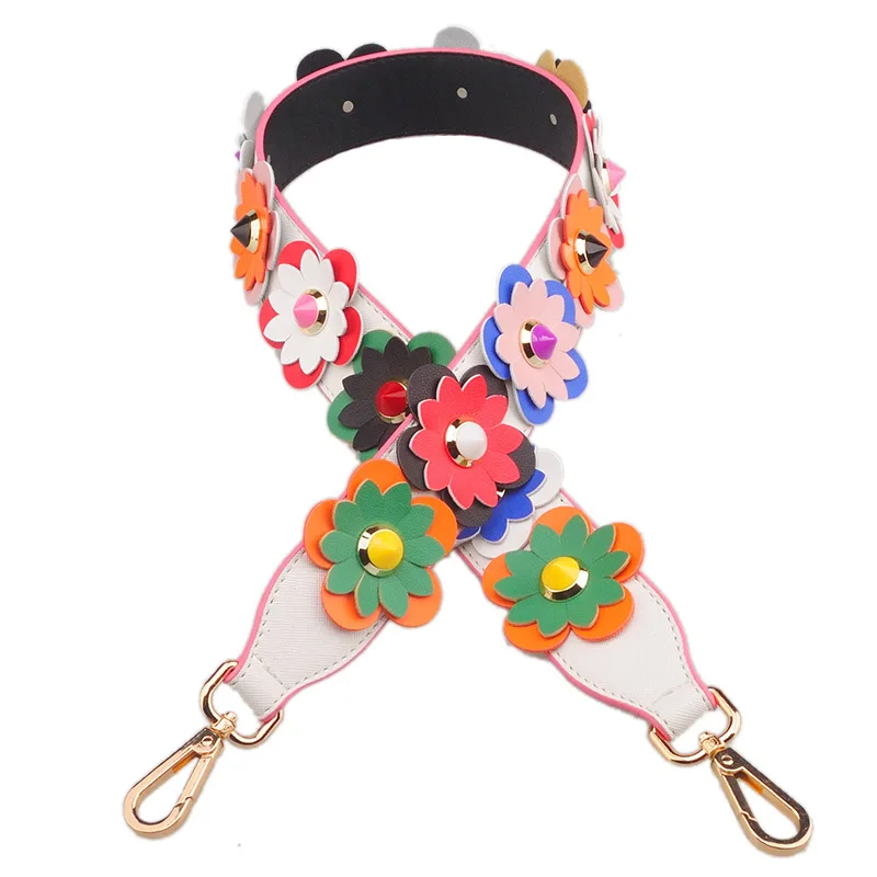 Красочные сумки Meetee ремешок для сумочки цветочный кожаный на плечо Сменные