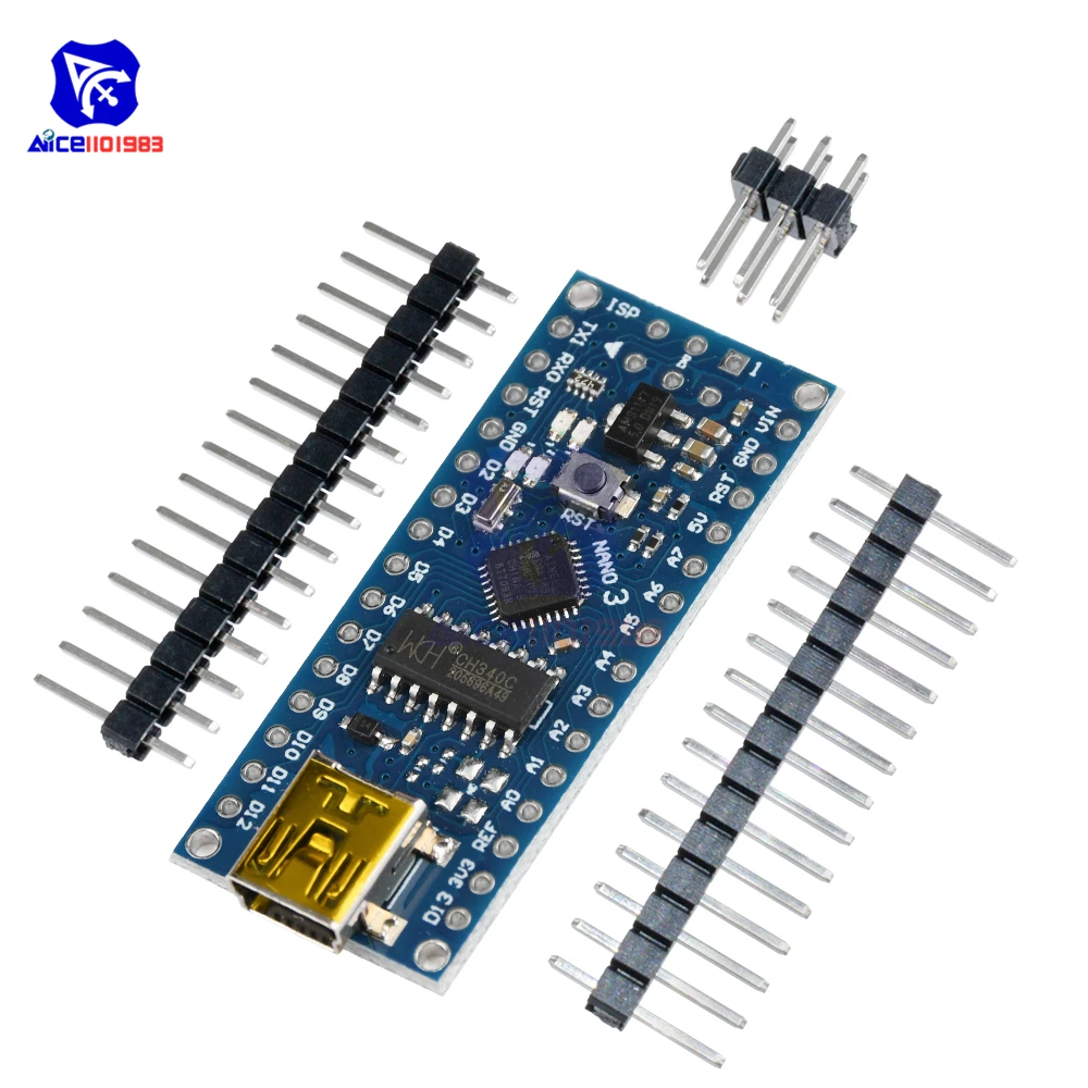 Diymore Nano V3.0 ATmega168 CH340 CH340G мини USB микроконтроллер модуль макетная плата для Arduino|nano