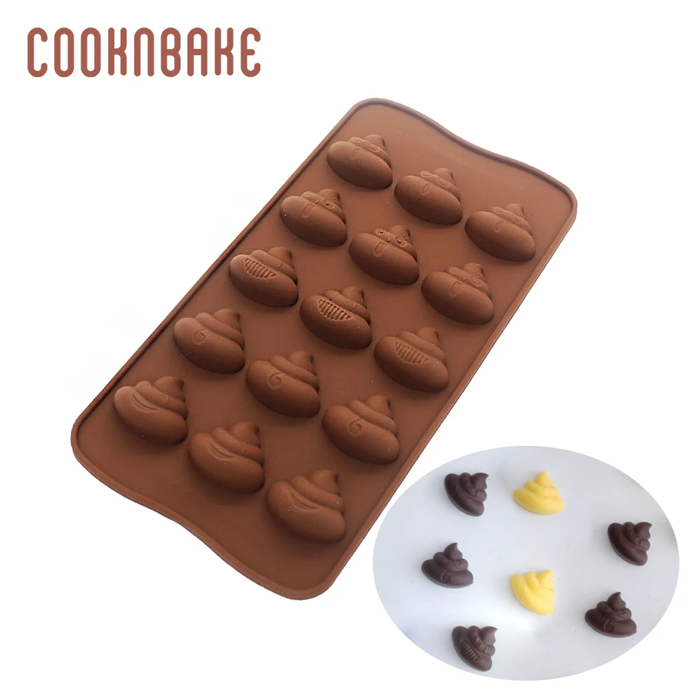 COOKNBAKE силиконовая форма для шоколада какашки конфет мастики 28 полостей лед сахар