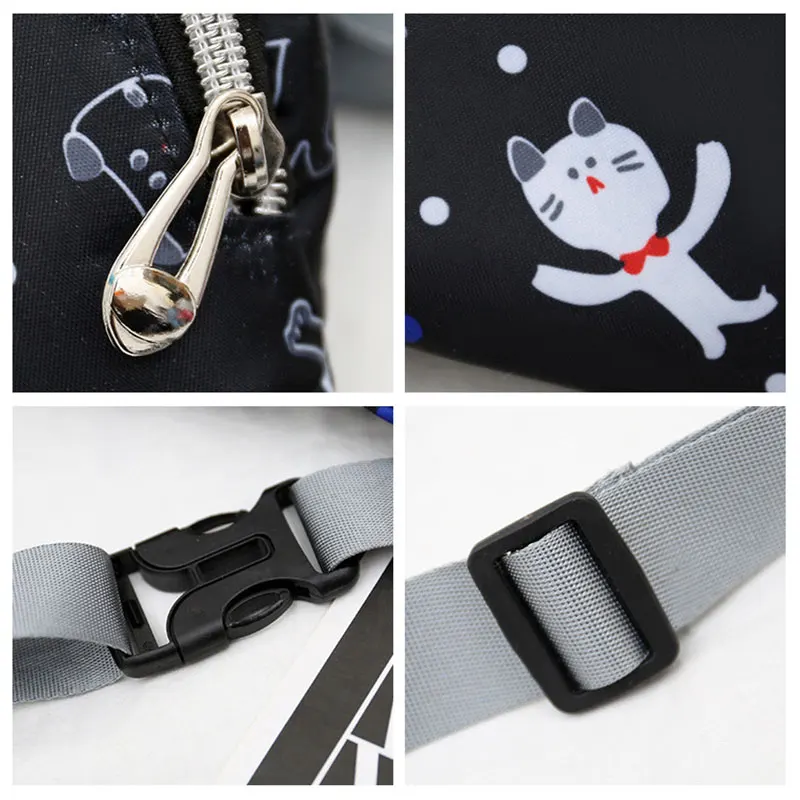 Детская поясная сумка с принтом Женская мультяшная на бедрах для девушек