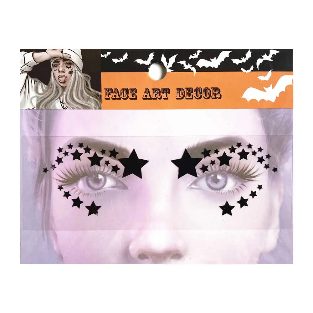 FL17 1 шт. знаменитость бабочка подводка для глаз Кружева лица наклейка макияжа