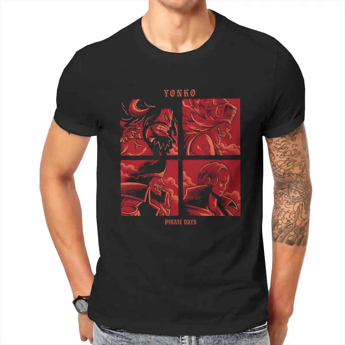

Manga pirate days,anime king manga pirate T shirt Men T shirt summer T-shirt