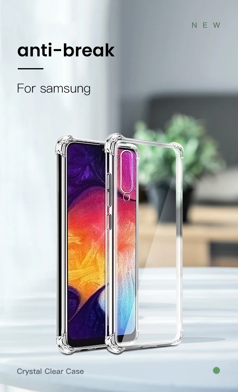Прозрачный силиконовый мягкий чехол для samsung a50 ударопрочный чехол из ТПУ для samsung galaxy a10 a20 a30 a40 a70 a60 a40s a30s a20s m10 m20 m30 a 10 20 30 40 50 четыре угла анти-осенние Защитные чехлы для теле