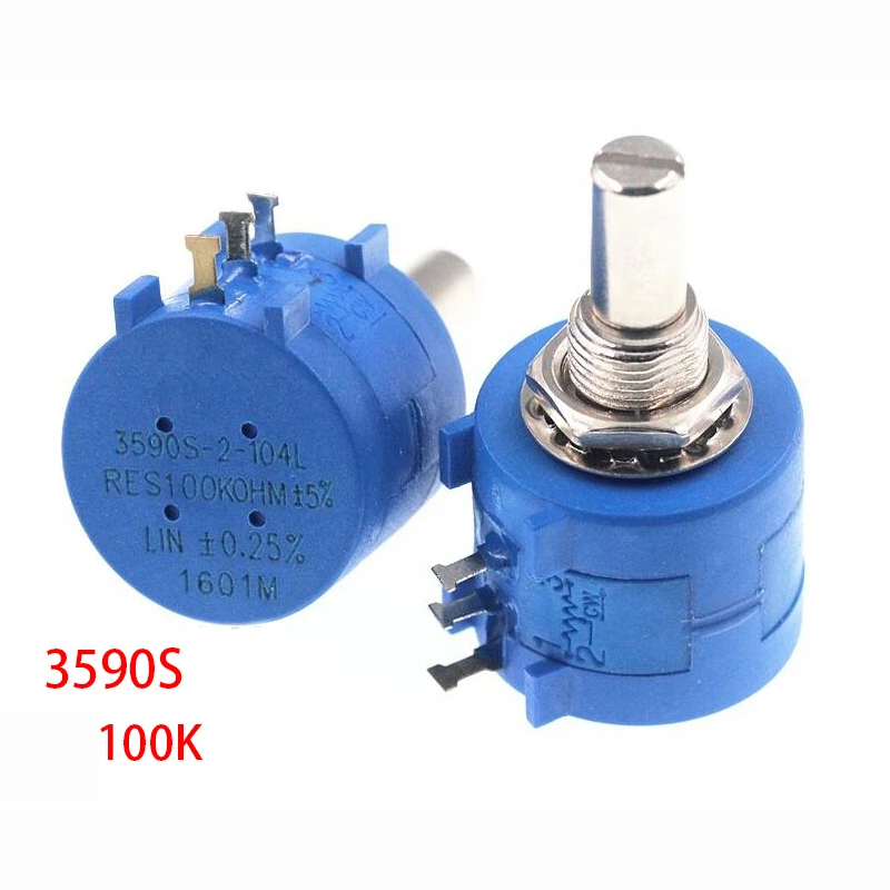 1 шт. 3590S 100K Ohm 104 3590S-2-104L 3590S-2-104 3590S-104 прецизионный многооборотный потенциометр 10
