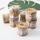 Рулон джутовой ленты, 2 мрулон, 5 см, для украшения свадебной одежды