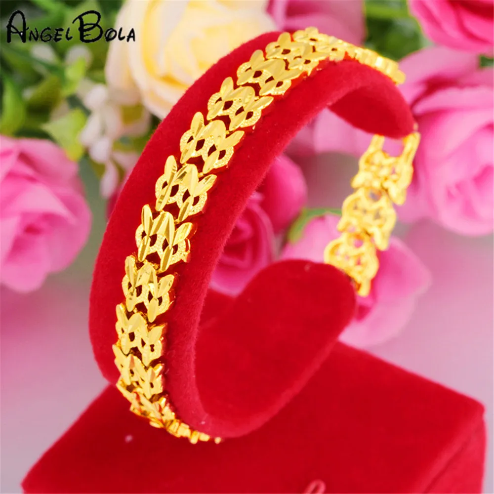 Новый золотой браслет для женщин ювелирные изделия Вьетнам аллювиальное золото