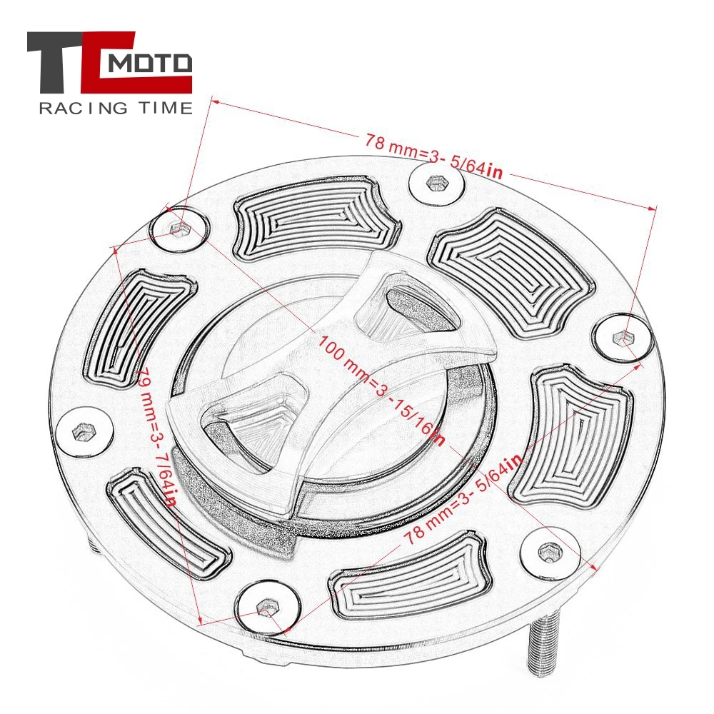 Крышка топливного бака мотоцикла для KAWASAKI EX250 EX300 Ninja 250 300 ER250 ER300 Z250 Z300 2013 2014 2015