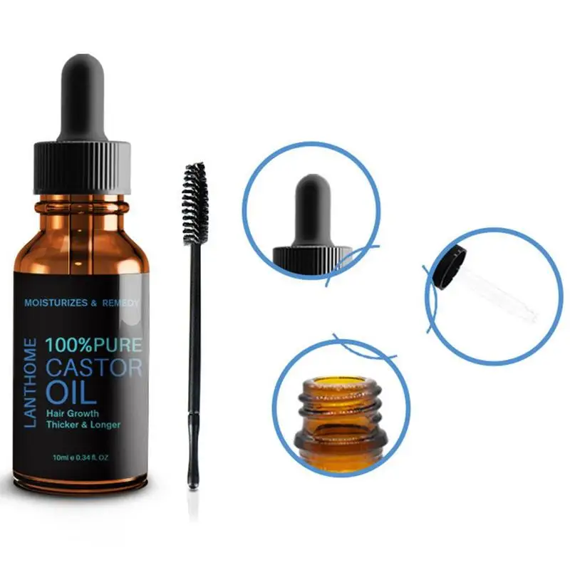 Mabox 30 мл натуральные касторовые масла эфирные для волос ресницы роста бровей