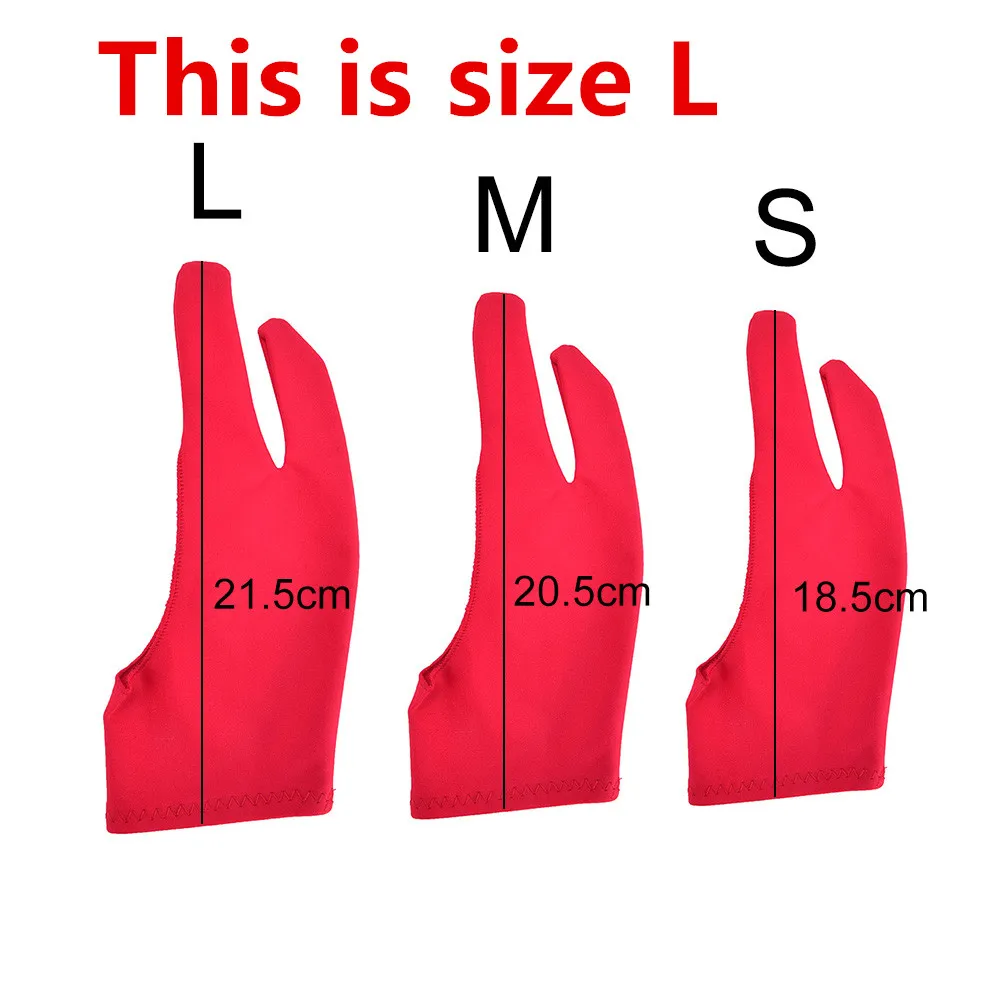 21 5 см черная перчатка для рисования художника любого графического планшета 2