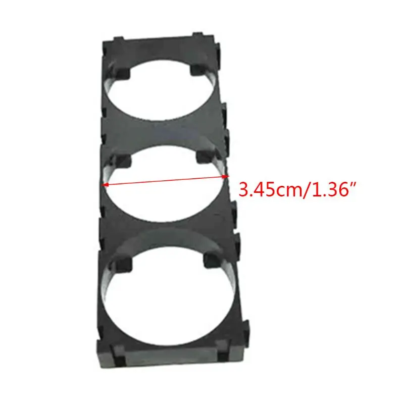 

C5AE 20PCS 1x3 Battery Holder Bracket Safety 32650 Cell Spacer Brackets for DIY 32650 Batteries Pack