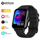 Смарт-часы Zeblaze GTS 2, музыкальный проигрыватель, Bluetooth, функция приемасовершения звонков, пульсометр, Смарт-часы для мужчин и женщин, для Android и IOS, 2021