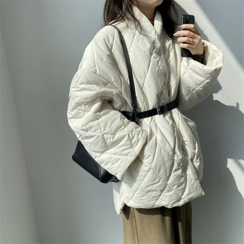 CRRIFLZ пуховик средней длины с регулируемой талией пальто зимняя куртка женская