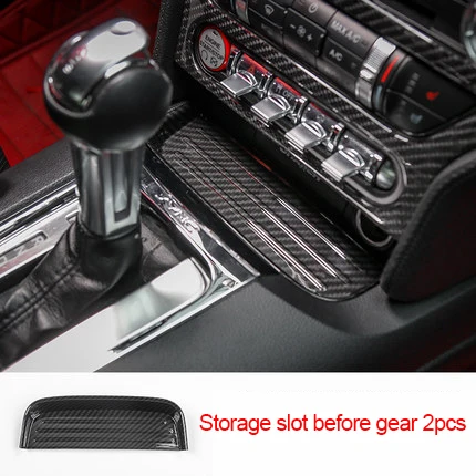 

Для Ford Mustang 2015-2020 слот для хранения из углеродного волокна перед передачей 2 шт