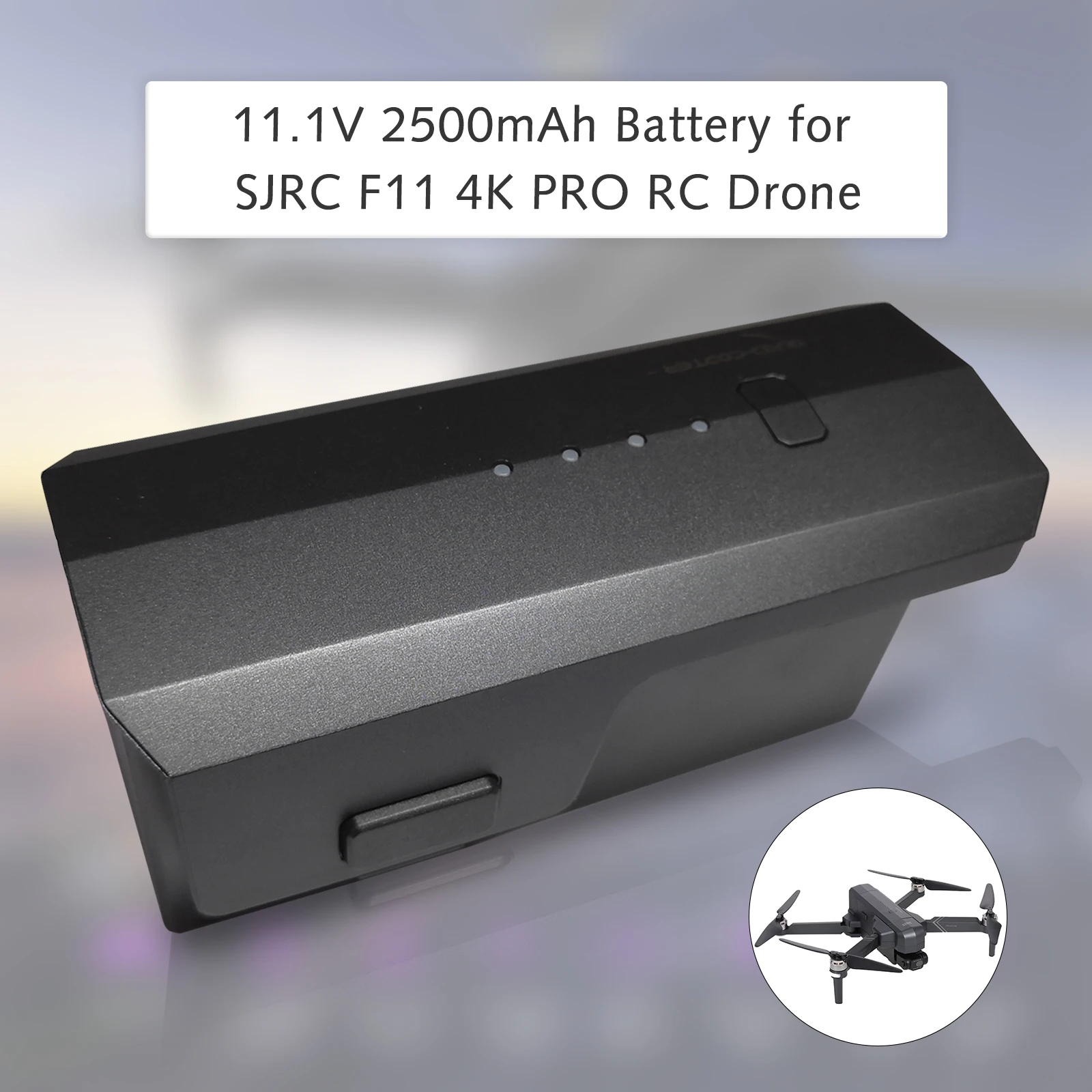

11.1V 2500mAh Battery for SJRC F11 4K PRO RC Drone Rechargeable Battery