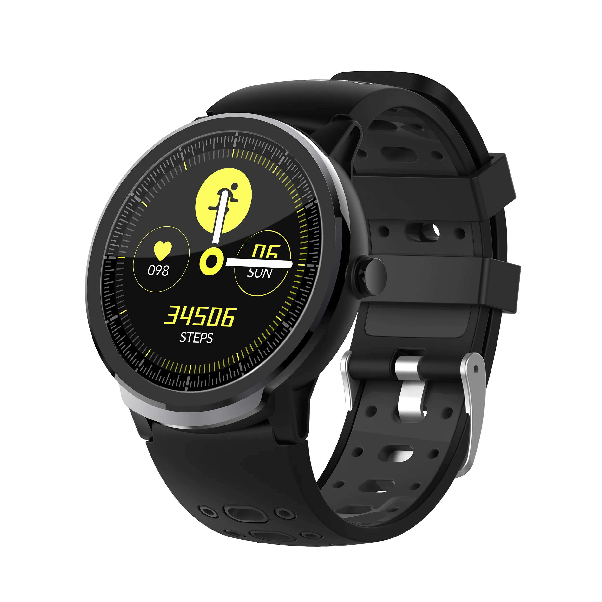 High-end fashion smart watch silicone strap waterproof health bracelet heart rate pedometer Bluetooth connection mobile phone