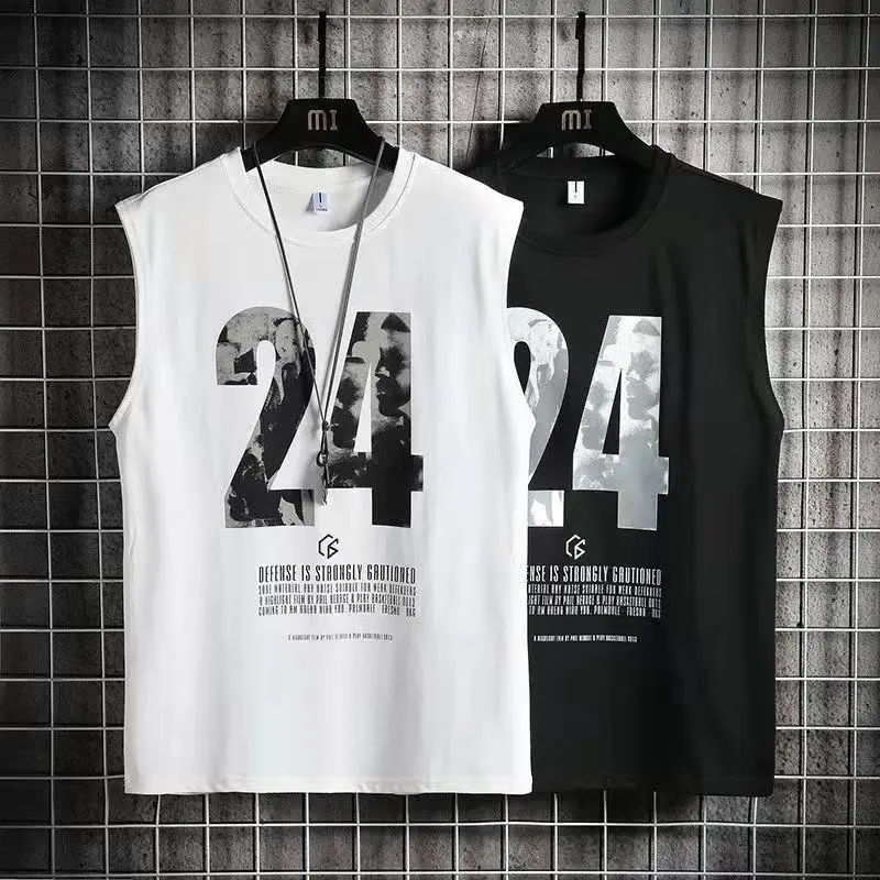 

2021 New Compression Tights Gym Tank Tops Quick Dry Sleeveless Sports Shirt Men Fitness Clothing Summer Cool Men's Running Vest